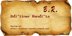 Büttner Renáta névjegykártya