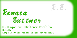 renata buttner business card